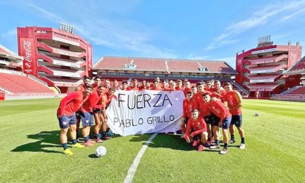 "Fuerza Pablo Grillo": el mensaje de apoyo de Independiente al fotógrafo atacado por policías en la marcha de los jubilados