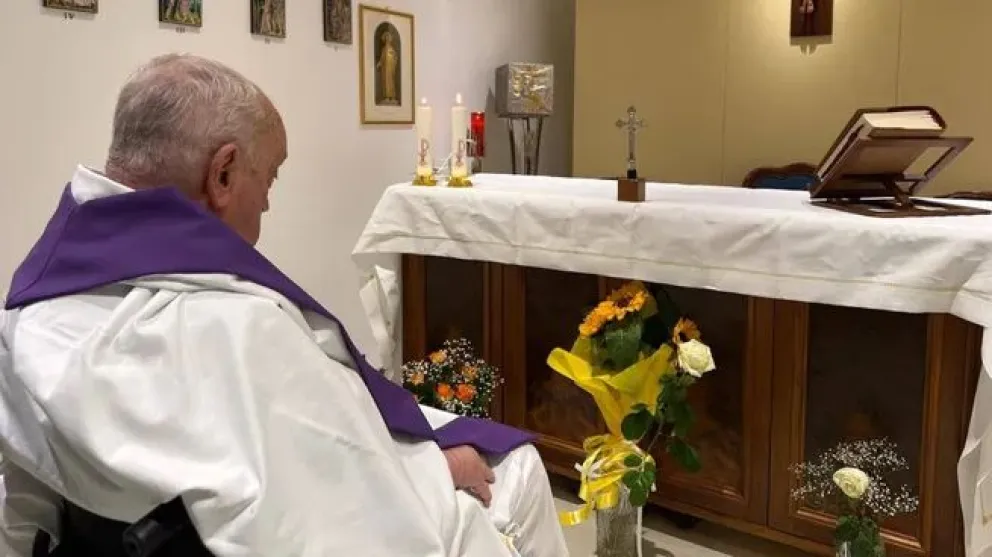 El papa Francisco, desde el hospital, pidió el fin de los conflictos en el mundo