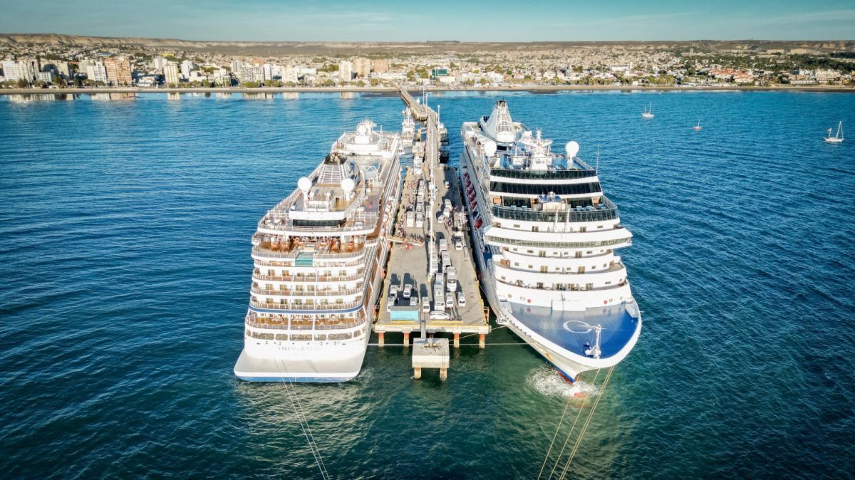 Dos cruceros arribaron a Puerto Madryn en el tramo final de una exitosa temporada