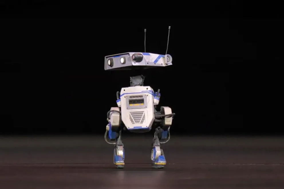 "Blue": el robot inspirado en Star Wars fue presentado por Nvidia, Google y Disney