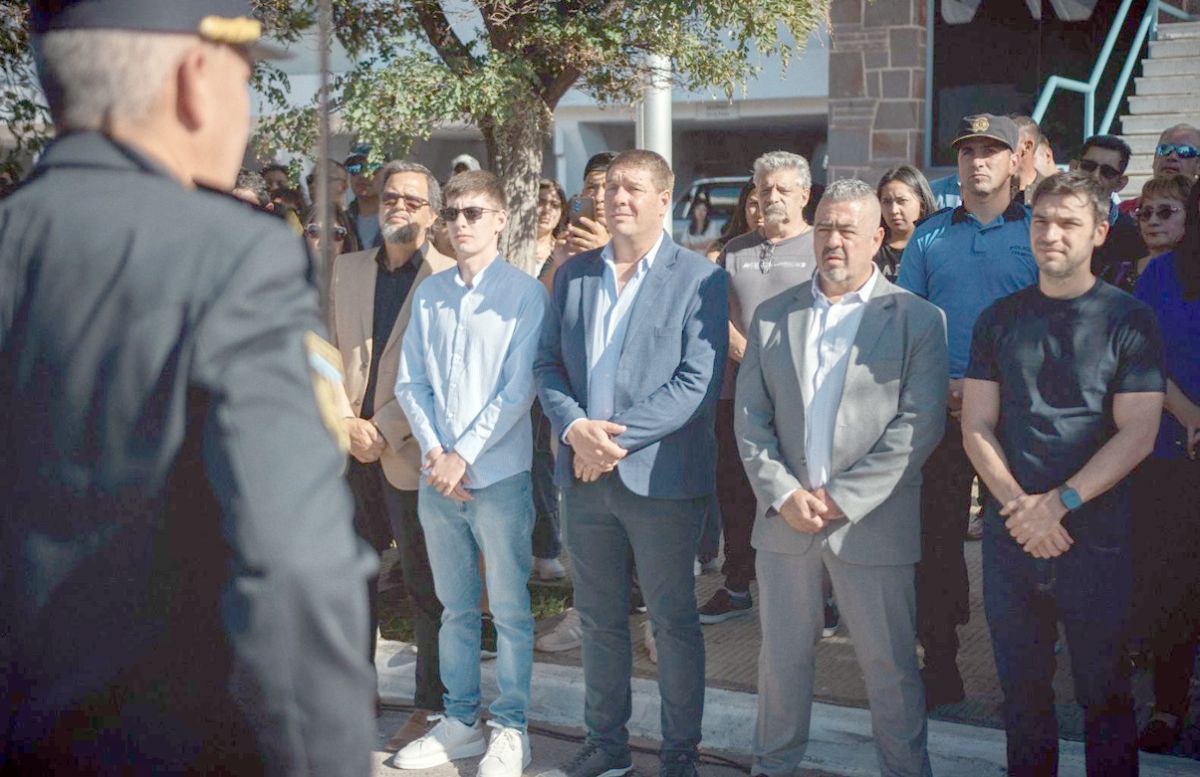 Biss acompañó el inicio del ciclo lectivo en el Instituto Superior de Formación Policial Nº 811 de Rawson