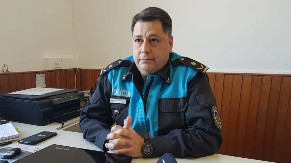 "El delito bajó un 30% en la ciudad", destacó el comisario Raúl Jones