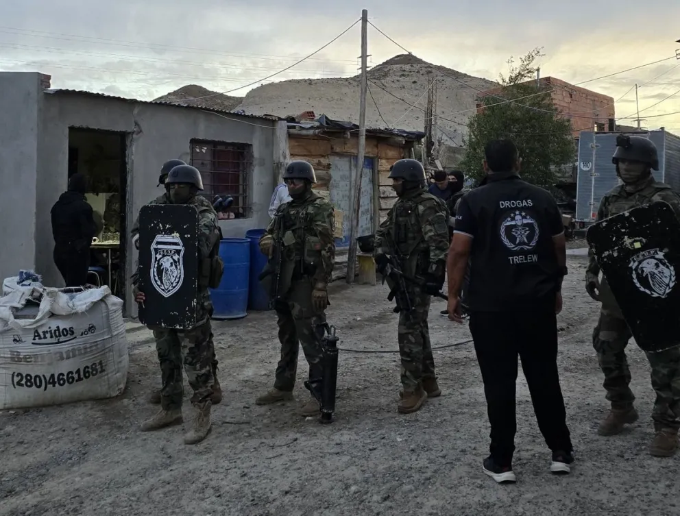  Desbarataron “kioscos de droga” en Trelew, Gaiman y Dolavon