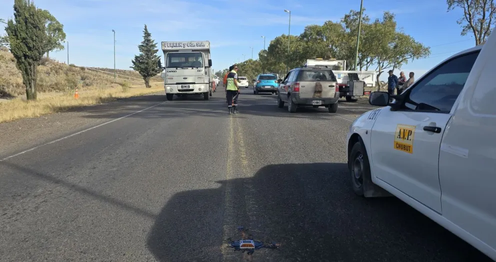 Rawson: se refuerza la seguridad vial en Ruta 25 con la instalación de señalización reflectante