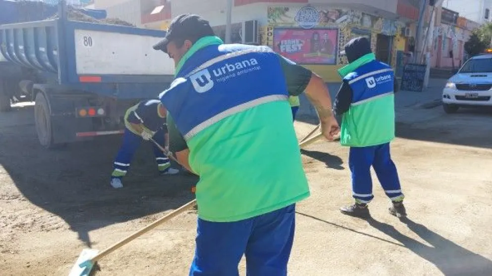 Comodoro Rivadavia: operativos de limpieza postemporal para restablecer la normalidad