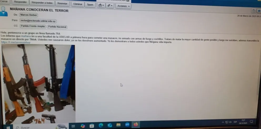 Uruguay en alerta: amenazas de masacre y bombas generan tensión en el país