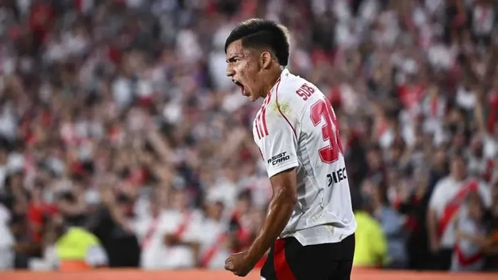 Ian Subiabre marcó en el empate de River con Rosario Central