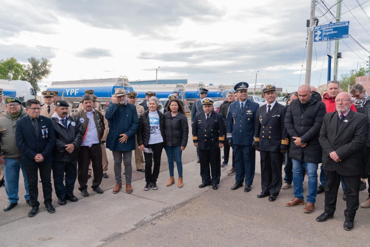 Othar participó de los primeros actos en homenaje a los soldados caídos en Malvinas