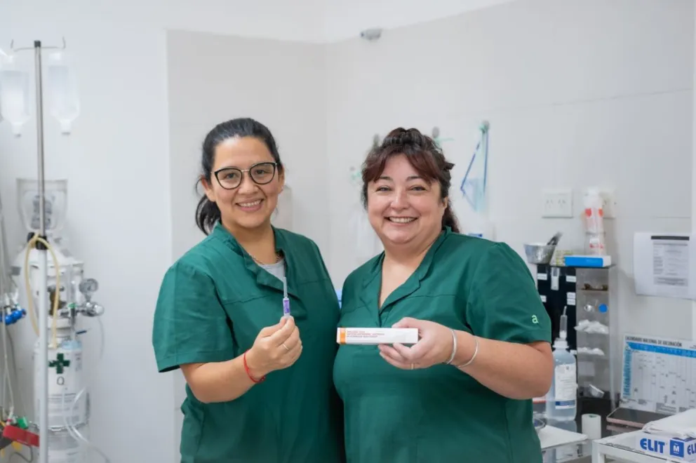 Jornada de vacunación antigripal en el Centro de Salud de Rada Tilly