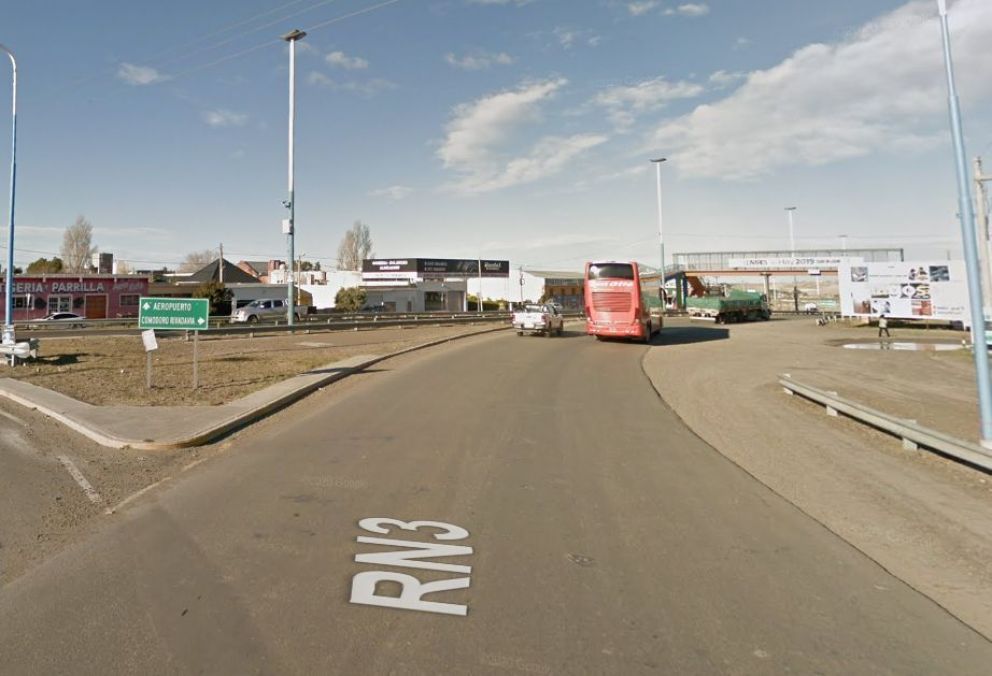 Reducción de calzada por tareas de alumbrado público en Ruta 3