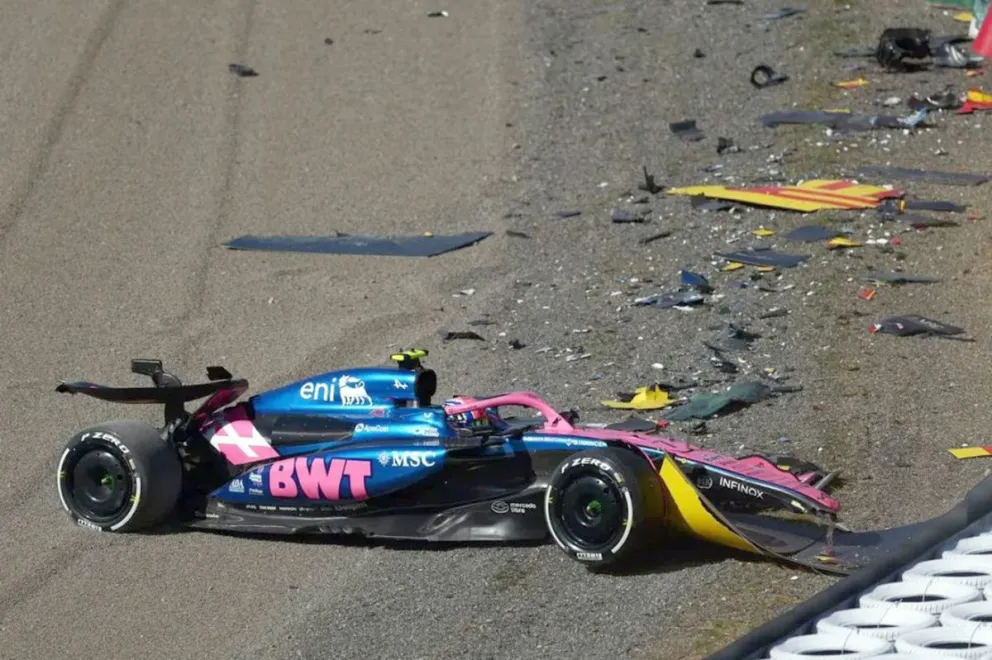 Doohan, del equipo de Colapinto, sufrió un fuerte accidente en la segunda prueba libre