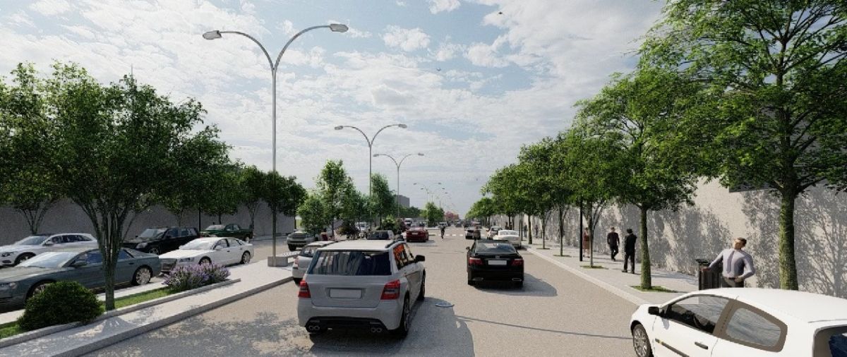 Rawson: El Municipio presentó la primera etapa de remodelación del boulevard de Avenida San Martín