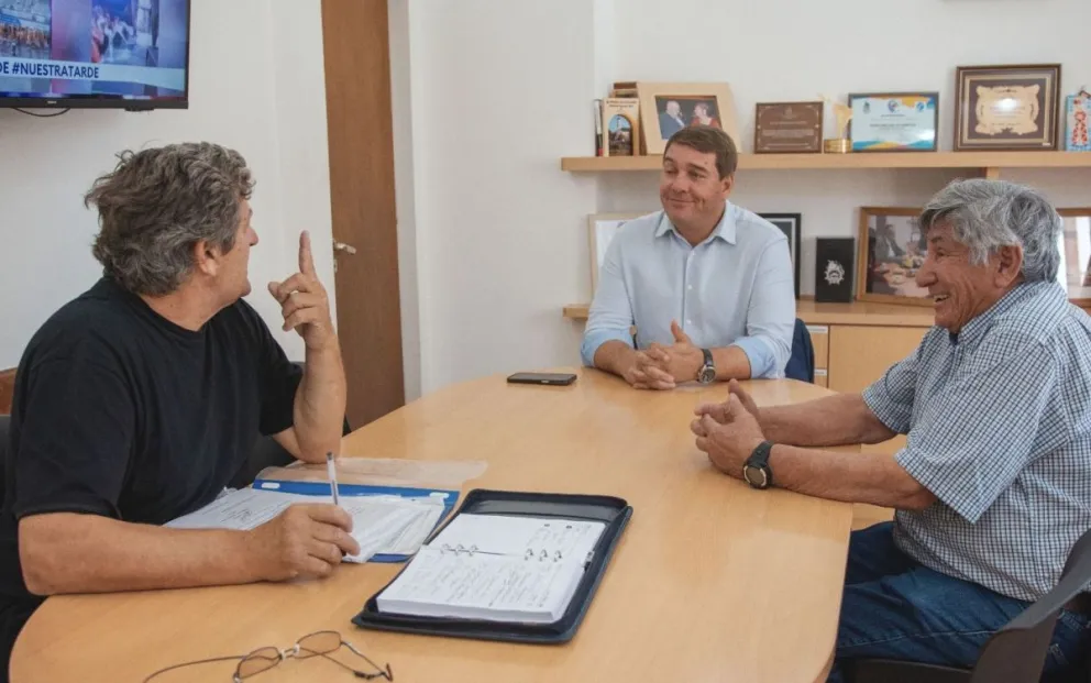 Biss recibió al presidente del centro de jubilados y pensionados  de Ate Chubut