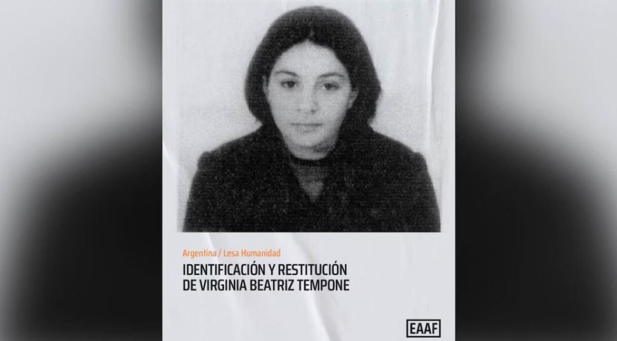 Virginia Tempone fue asesinada en 1977 y enterrada en una fosa común en Avellaneda. Sus restos fueron identificados por el EAAF.