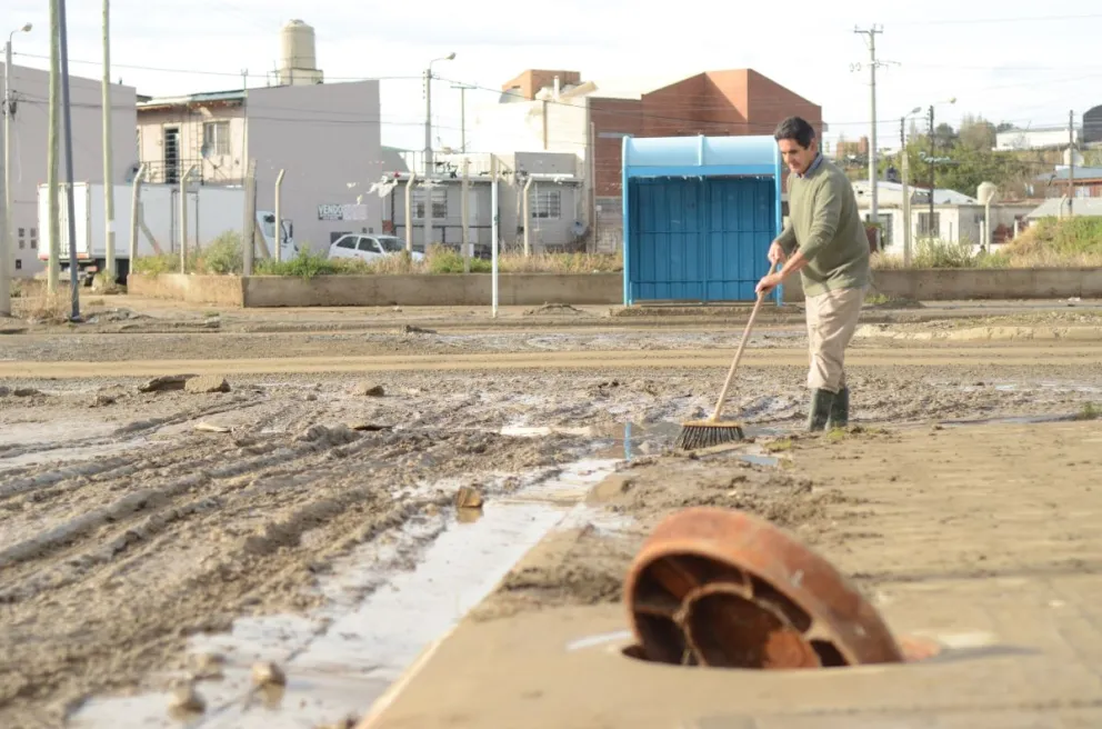 Los comerciantes nuevamente afectados por las lluvias en Comodoro