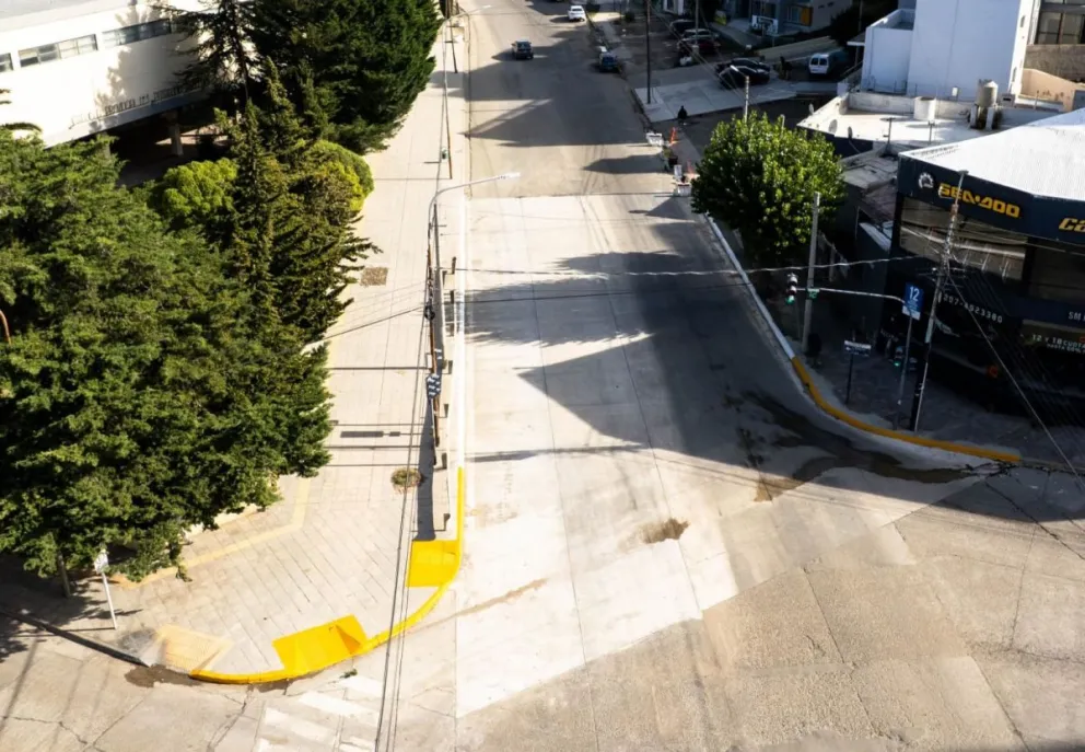 Se concluyó la obra de reparación en avenida Yrigoyen y Belgrano