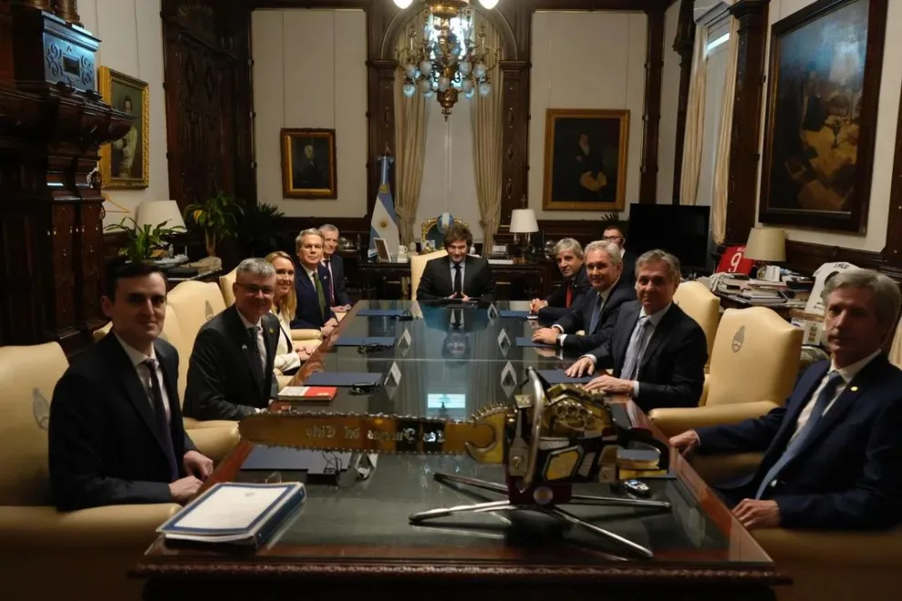 El Presidente se reunió con el Secretario del Tesoro de EE.UU. en Casa Rosada tras el acuerdo con el FMI  