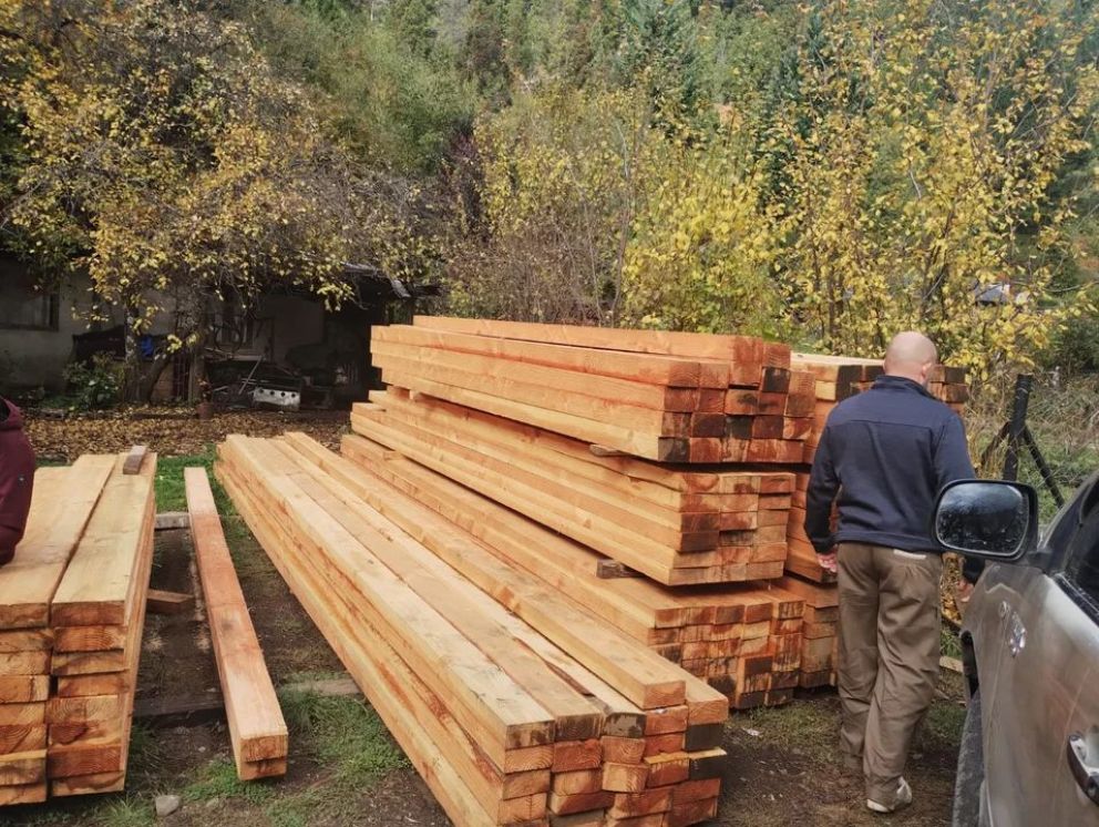 Decomisaron 7000 pies de madera en la cordillera chubutense