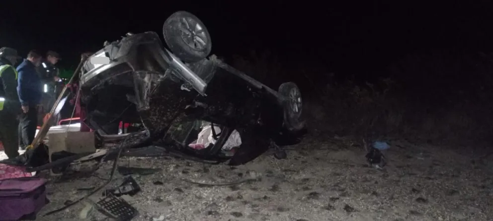 Dos violentos vuelcos cerca de Trelew sin heridos graves pero curiosamente en el mismo lugar 