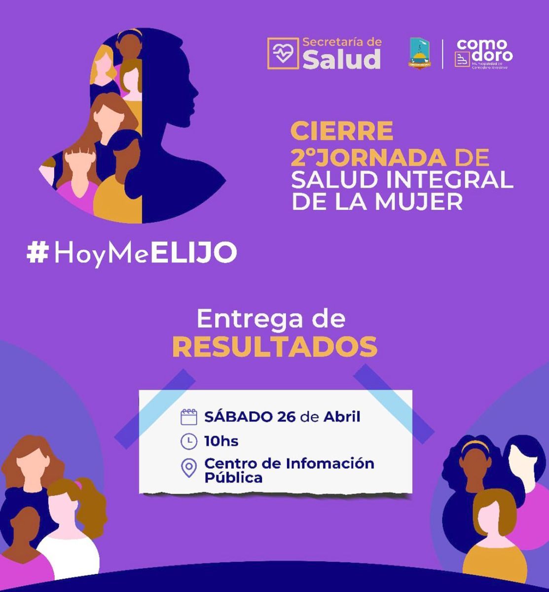 Con charlas gratuitas y entrega de resultados, este sábado finalizan las jornadas #HoyMeELIJO