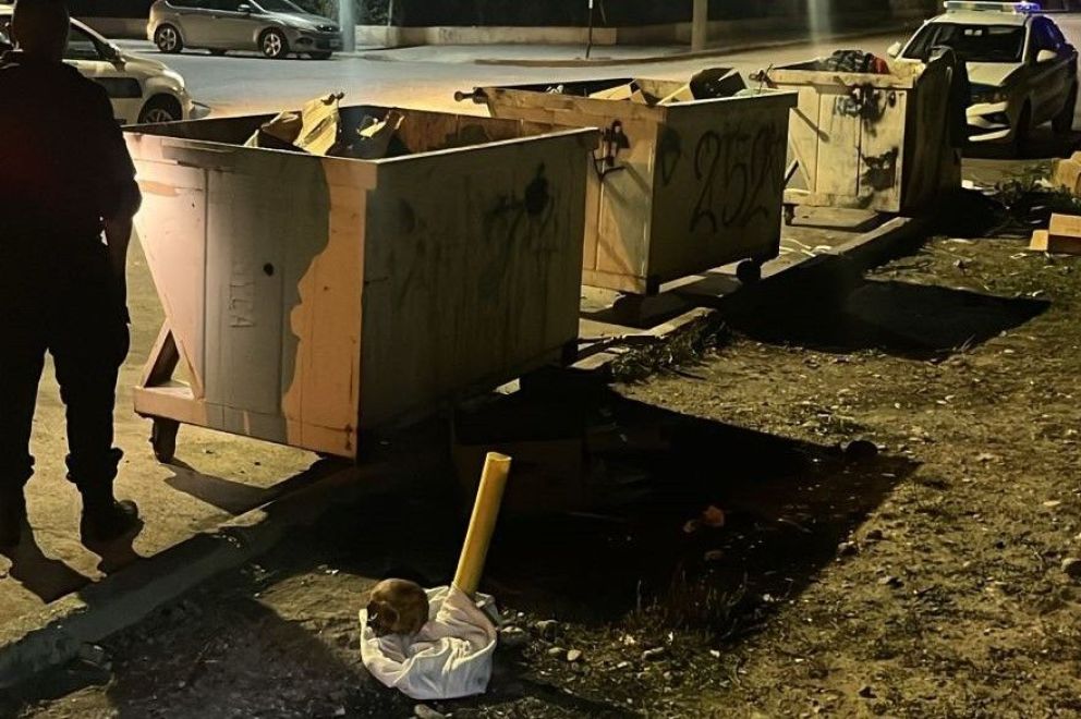 Un cráneo humano fue encontrado en un contenedor de basura