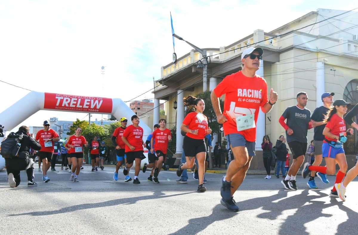 Éxito en Trelew: gran convocatoria en la primera "Corrida de los Clubes"