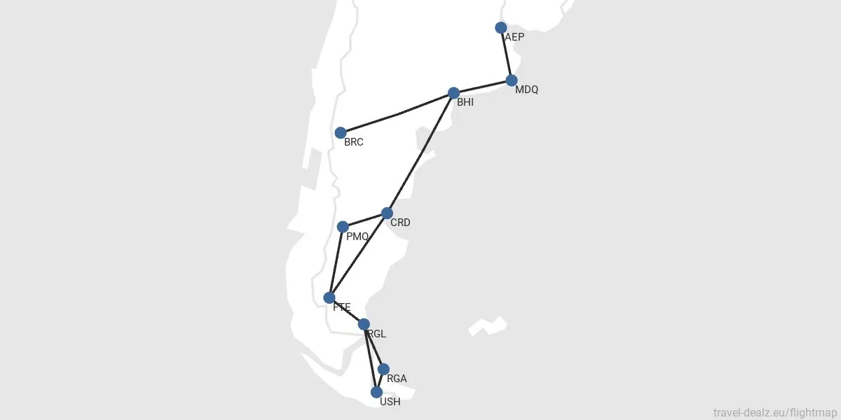 Rutas de abril a junio de LADE