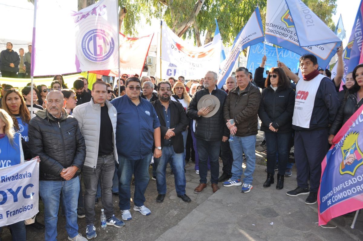 Un llamado a la unidad en el acto de la CGT en Comodoro