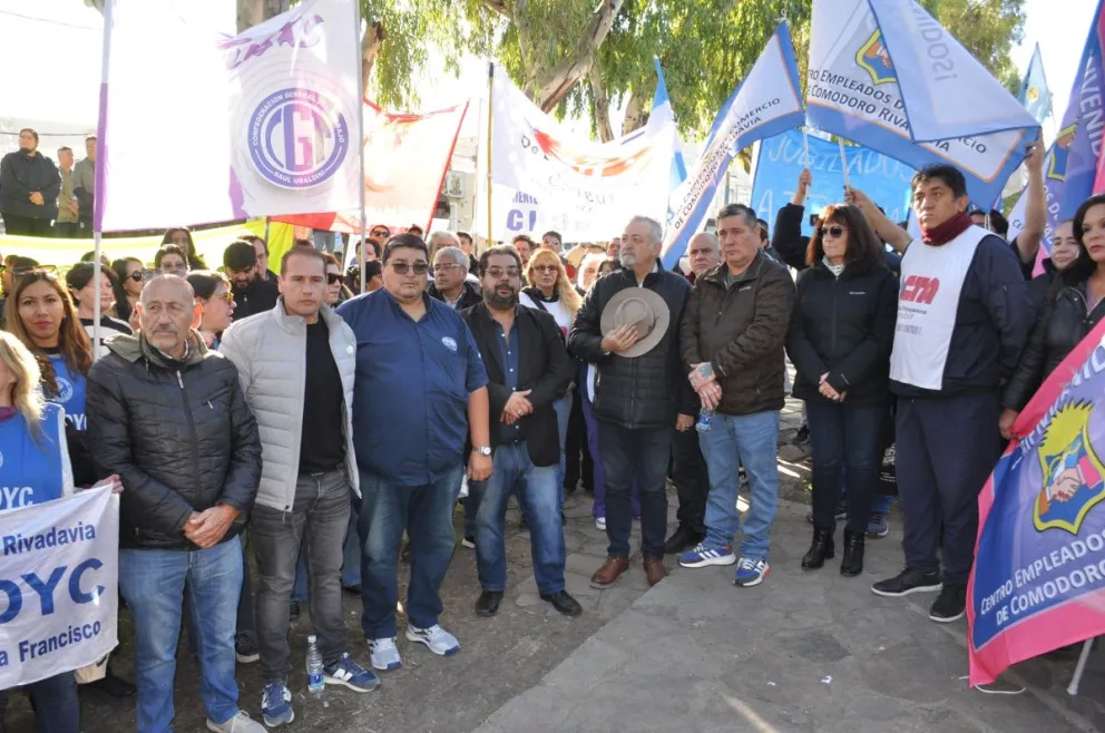 Un llamado a la unidad en el acto de la CGT en Comodoro