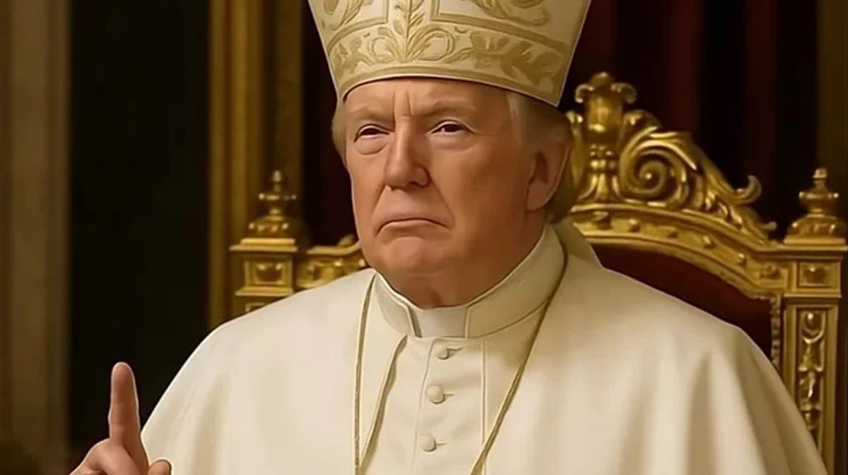 Se viralizó una imagen de Trump vestido de Papa y vuelve a agitar la escena internacional