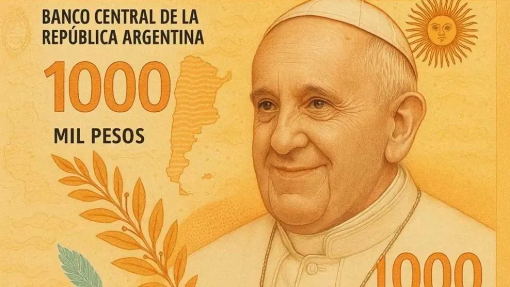 Proponen emitir billete y moneda con la imagen del papa Francisco