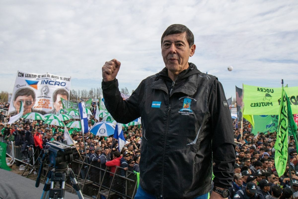 El referente del sindicato más pesado de la Patagonia va por su reelección. 