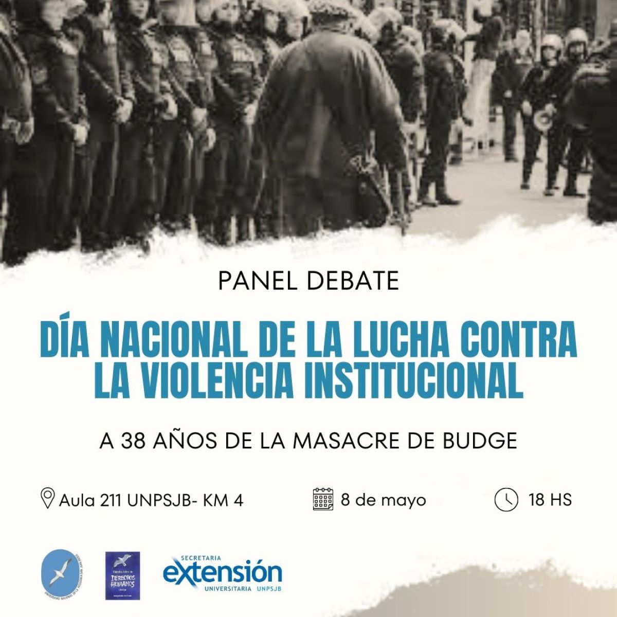 La universidad debate sobre la lucha contra la violencia institucional.