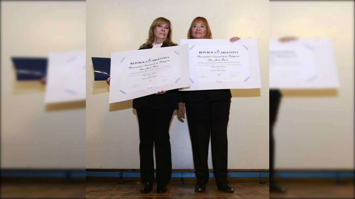 La UNPSJB distinguió con el Título de Doctora Honoris Causa a dos veteranas de Malvinas