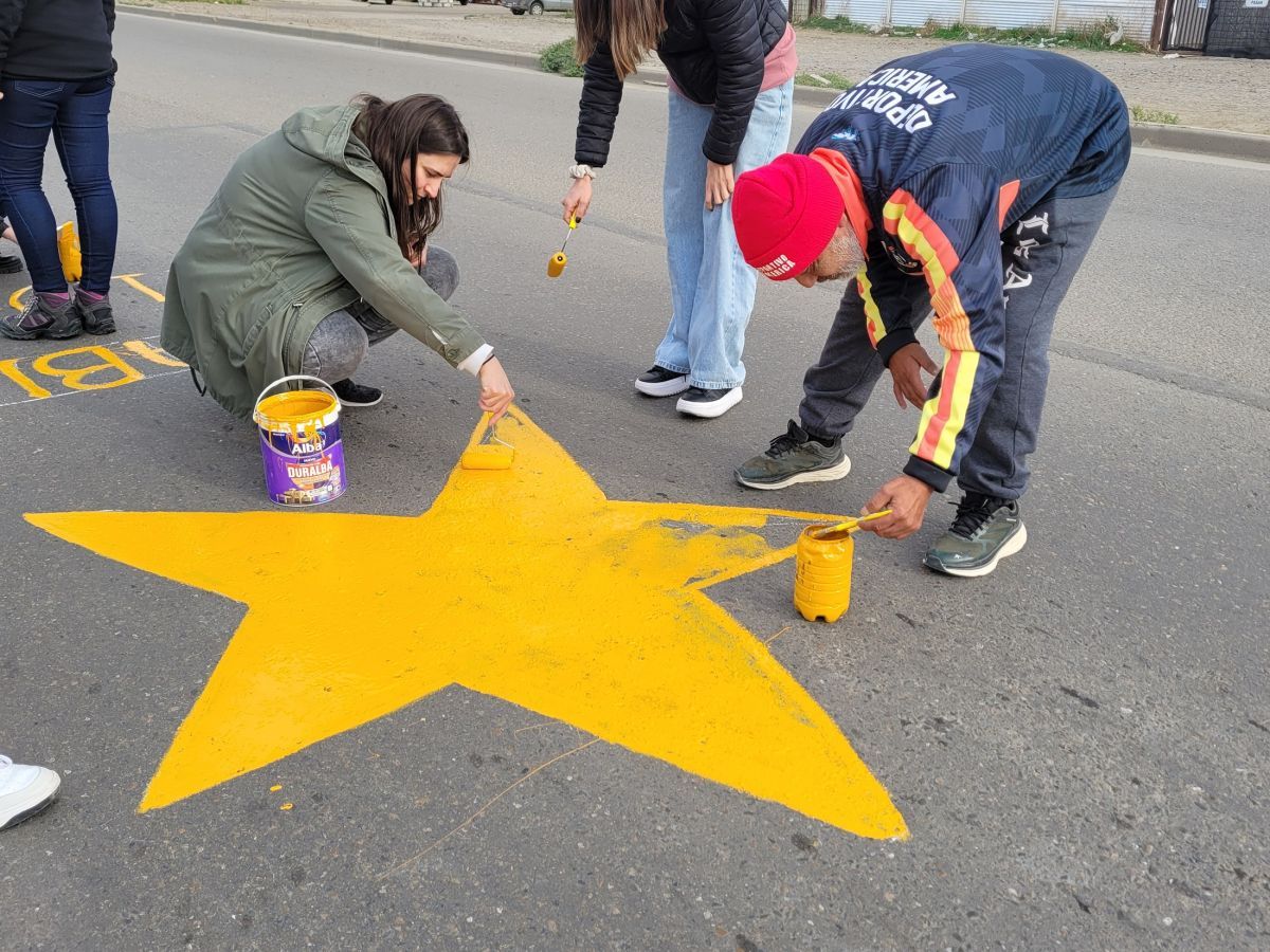 Colocaron una nueva Estrella Amarilla en Comodoro para recordar a Pablo Randazzo