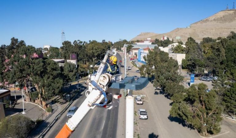 Reducción de calzada en Ruta 3 por recambio de luminarias