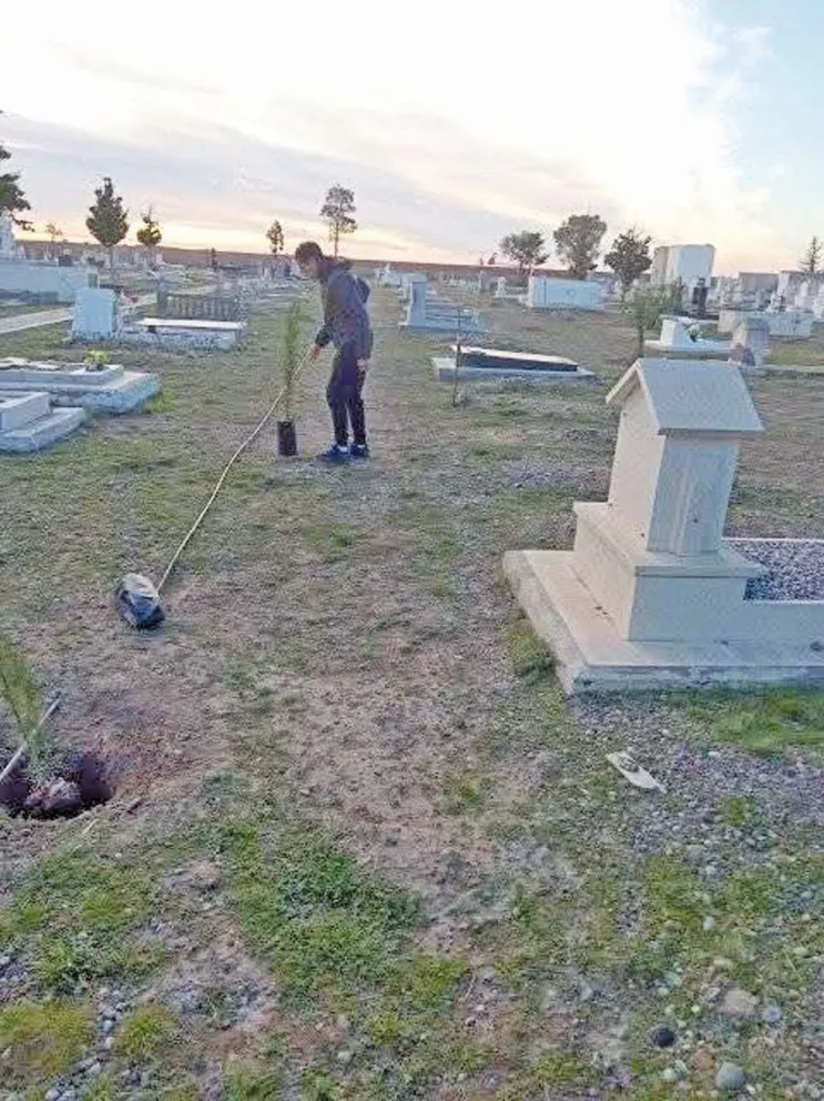 Continúan los trabajos de mejora en el Cementerio Municipal de Gaiman