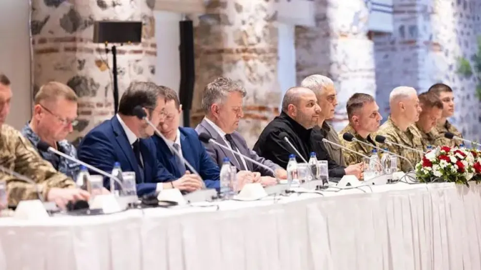 La delegaci&oacute;n ucraniana incluy&oacute; a algunos jefes militares y pol&iacute;ticos.