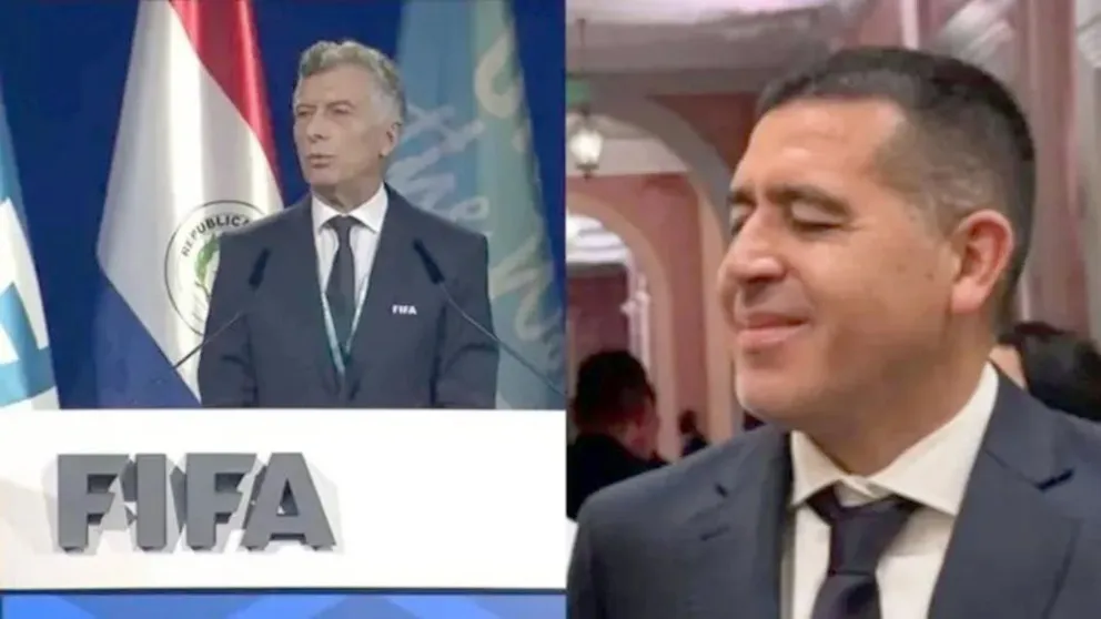 Riquelme y Macri se cruzaron en el Congreso de la FIFA