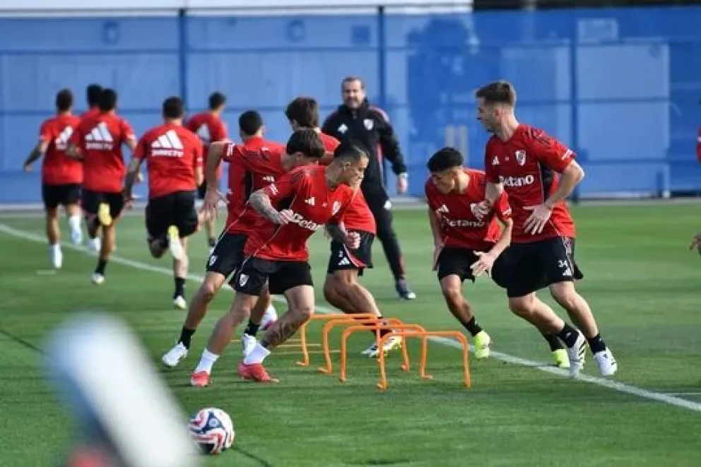 Los jugadores de River ya entrenan en Estados Unidos.