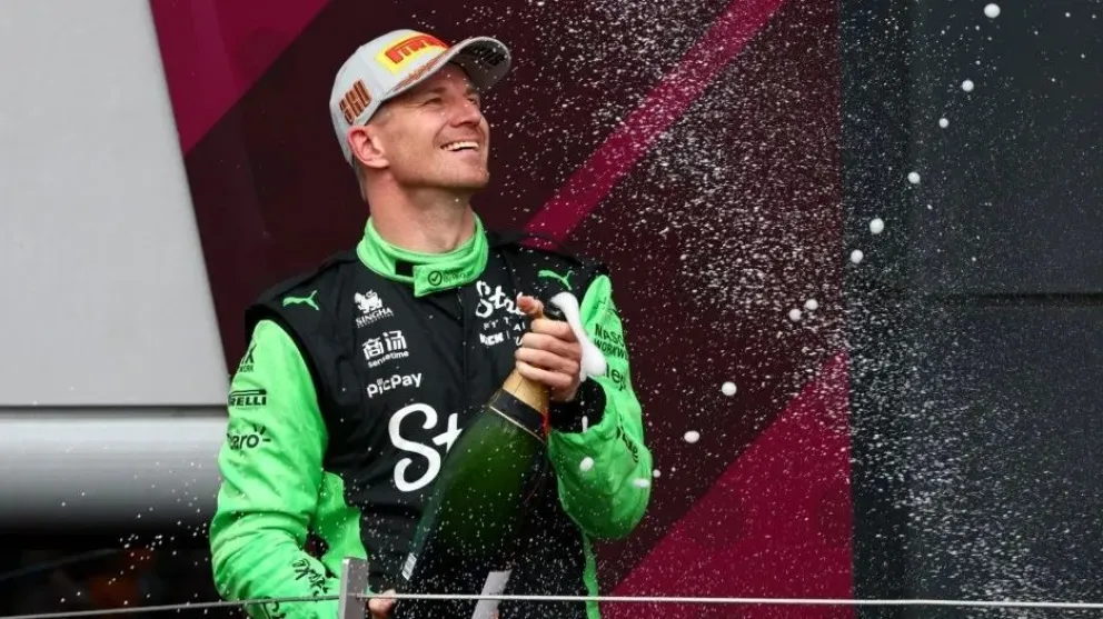 Hülkenberg logró su primer podio tras 15 años y 239 carreras