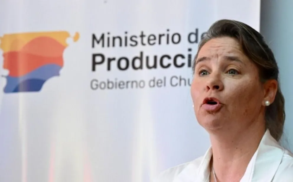 La ministro de Producción del Chubut, Laura Mirantes.