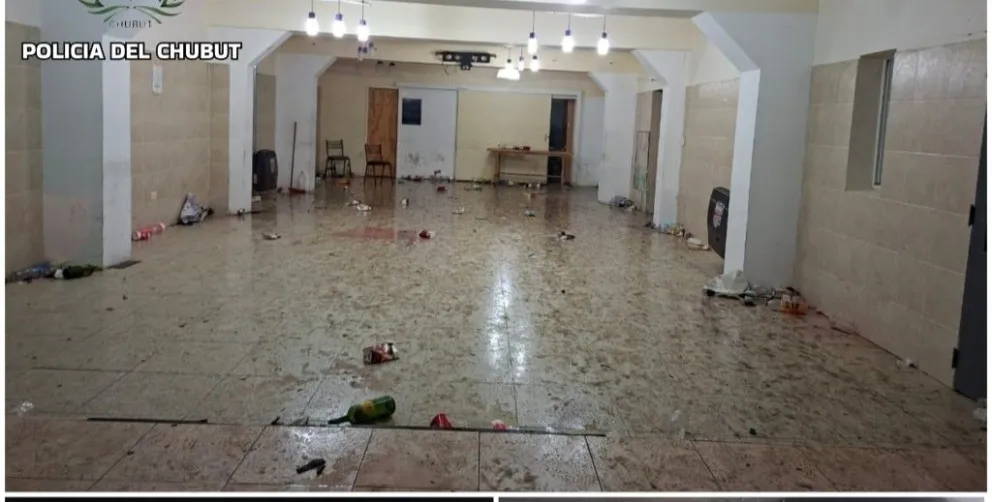 El operativo policial se desplegó en el barrio Panaderos en plena madrugada.