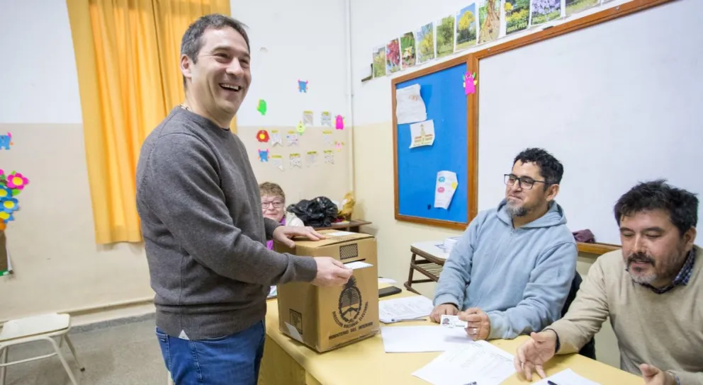 Juan Pablo Luque emitió su voto este domingo en las internas del Partido Justicialista.