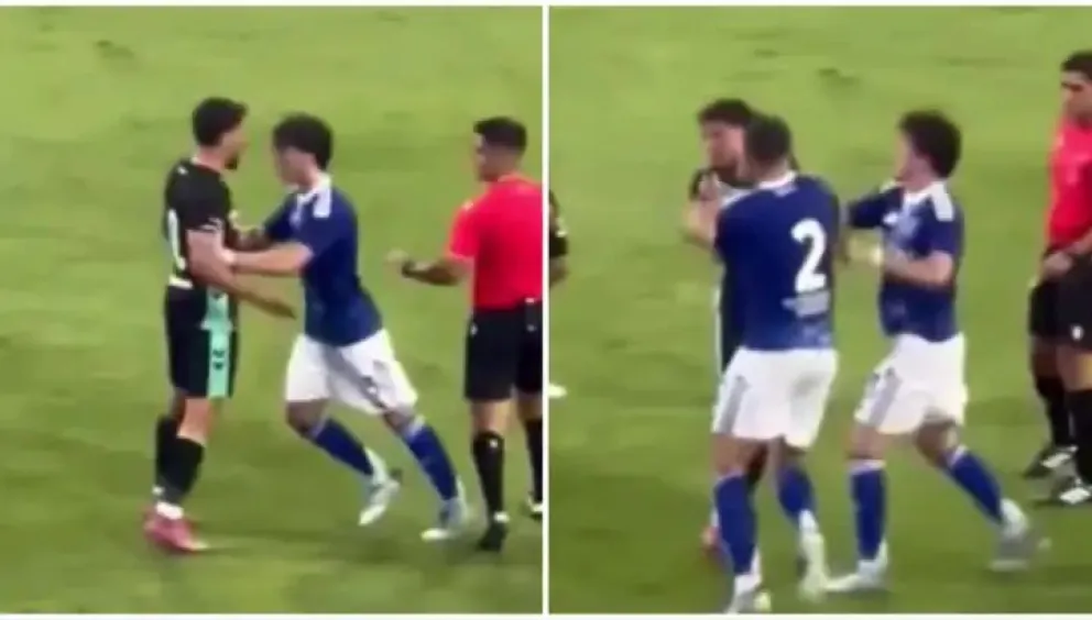 El momento en que Perrone le lanza un golpe directo a Fornals: se desató el escándalo.