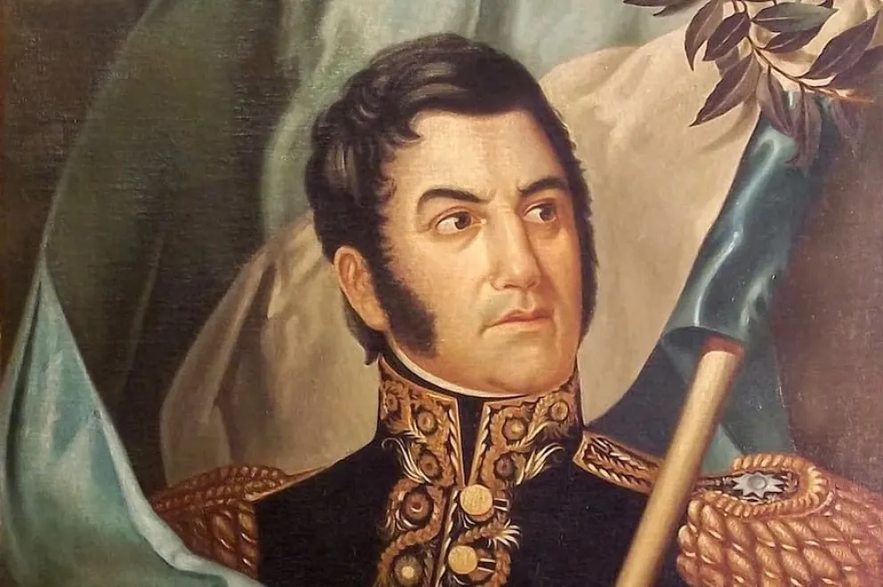 Retrato de José de San Martín, el Padre de la Patria.