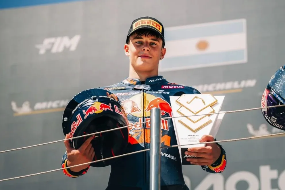 El argentino Valentín Perrone consiguió la mejor posición de su carrera.