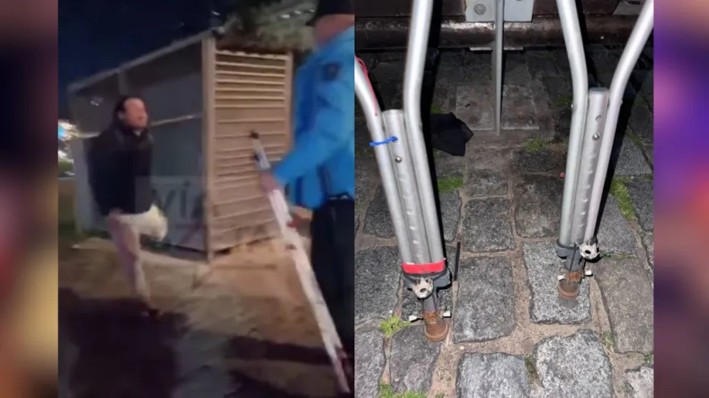 Indignación en redes: un agente empujó a un vendedor con discapacidad en Puerto Madero