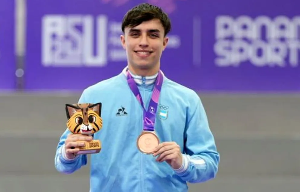 Luka Salesky  obtuvo su primer logro individual internacional en la categoría 75 kilos masculino, obteniendo la medalla de bronce en la ciudad paraguaya.