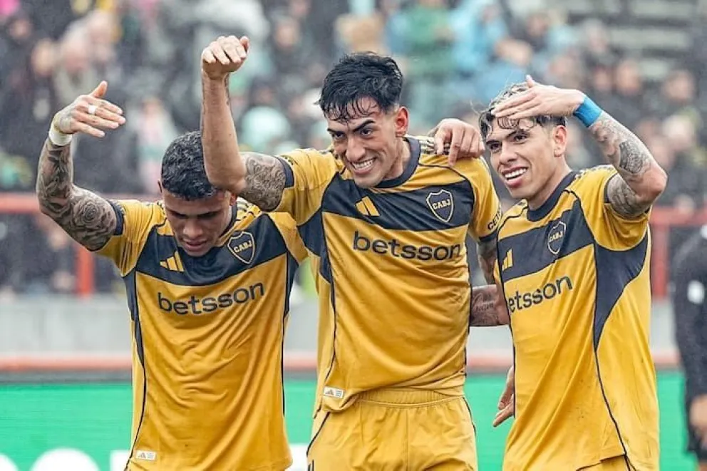 Con goles de Di Lollo y Battaglia, Boca sigue en racha y sueña con la Libertadores // Foto de @BocaJrsOficial
